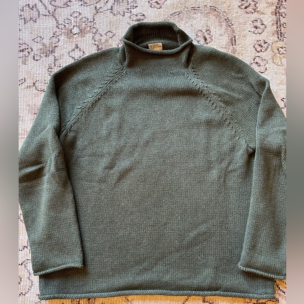 J crew 1988 heritage cotton roll neck sweater